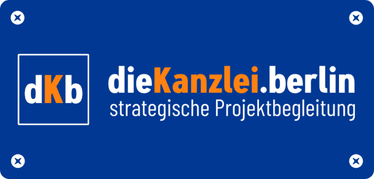 Banner: die Kanzlei Punkt Berlin - strategische Projektbegleitung
